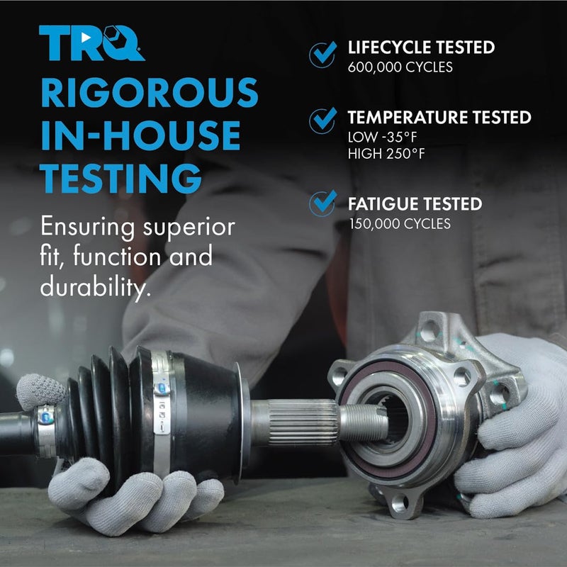 TRQ Front Left CV Axle Shaft Assembly Driver Side Neoprene Boots Compatible with 2010-2012 Ford Fusion 2.5L FWD Automatic 2010-2011 Mercury Milan 2.5L FWD Automatic - Image 5